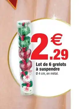 Bazarland Lot de 6 grelots à suspendre offre