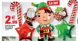 Bazarland Le lot de ballons foil Lutin et Compagnie offre