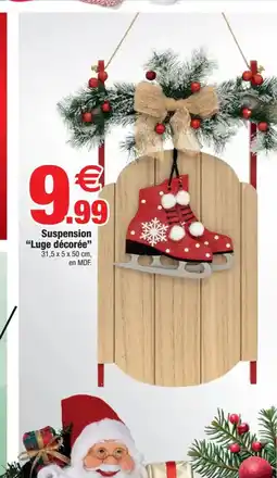 Bazarland Suspension Luge décorée offre