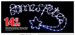 Bazarland Décoration lumineuse Bonnes fêtes offre