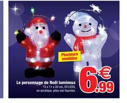 Bazarland Le personnage de Noël lumineux offre