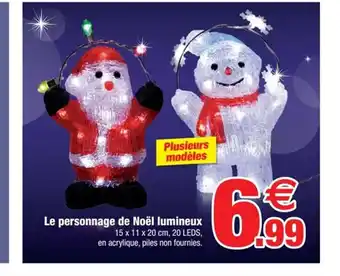 Bazarland Le personnage de Noël lumineux offre