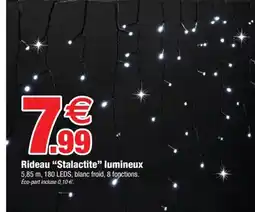 Bazarland Rideau Stalactite lumineux offre