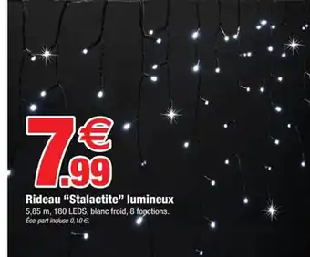 Bazarland Rideau Stalactite lumineux offre