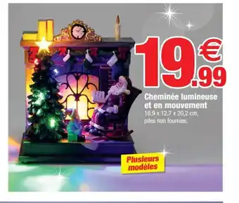 Bazarland Cheminée lumineuse et en mouvement offre