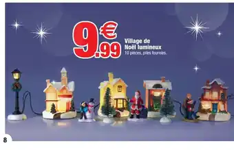 Bazarland Village de Noël lumineux offre