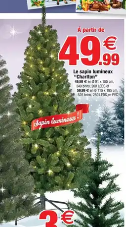 Bazarland Le sapin lumineux Charlton offre