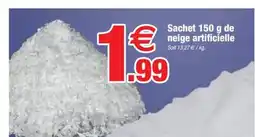 Bazarland Sachet de neige artificielle offre