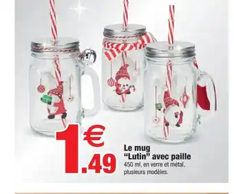 Bazarland Le mug Lutin avec paille offre