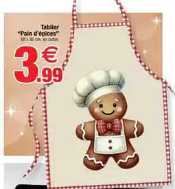 Bazarland Tablier Pain d'épices offre
