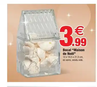 Bazarland Bocal Maison de Noël offre