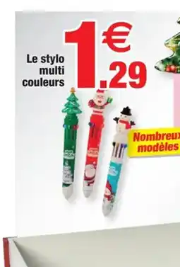 Bazarland Le stylo multi couleurs offre