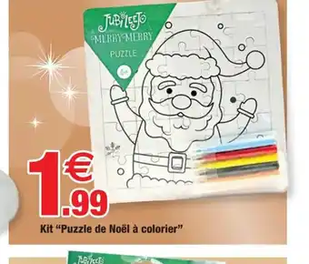 Bazarland Kit Puzzle de Noël à colorier offre