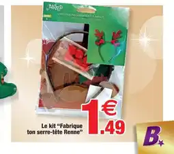 Bazarland Le kit Fabrique ton serre-tête Renne offre