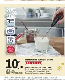 E.Leclerc Express LEIFHEIT Thermomètre de cuisine digital offre