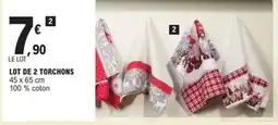 E.Leclerc Express Lot de 2 torchons offre