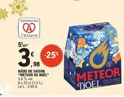 E.Leclerc Express MÉTEOR DE NOËL Bière de saison offre