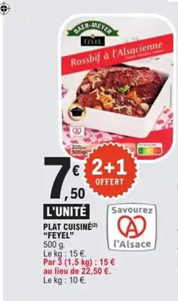 E.Leclerc Express FEYEL Plat cuisine offre