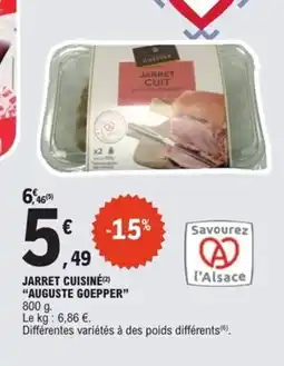E.Leclerc Express AUGUSTE GOEPPER Jarret cuisiné offre
