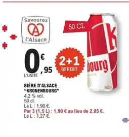 E.Leclerc Express KRONENBOURG Bière d'alsace offre