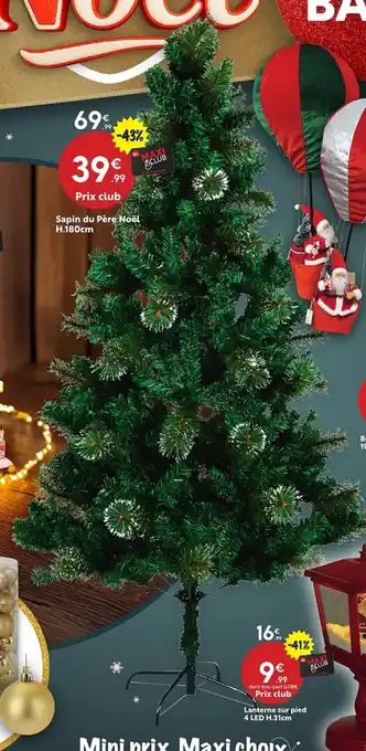 Maxi Bazar Sapin du Père Noël offre