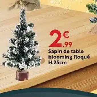 Maxi Bazar Sapin de table blooming floqué offre