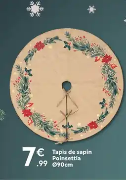 Maxi Bazar Tapis de sapin Poinsettia offre