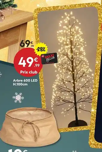 Maxi Bazar Arbre 600 LED offre
