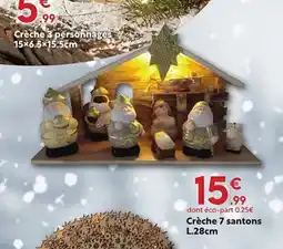 Maxi Bazar Crèche 3 personnages offre