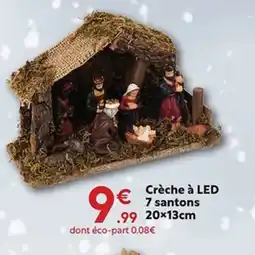 Maxi Bazar Crèche à LED 7 santons offre