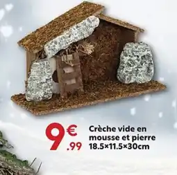 Maxi Bazar Crèche vide en mousse et pierre offre