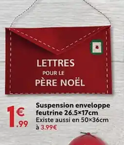 Maxi Bazar Suspension enveloppe feutrine offre
