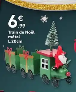 Maxi Bazar Train de Noël métal offre