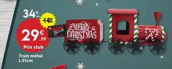 Maxi Bazar Train métal offre