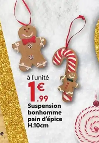 Maxi Bazar Suspension bonhomme pain d'épice offre