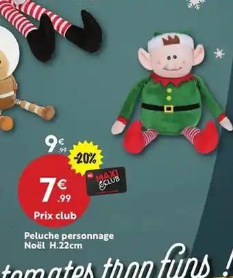 Maxi Bazar Peluche personnage Noël offre