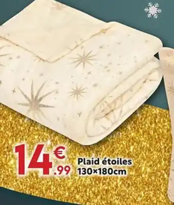 Maxi Bazar Plaid étoiles offre