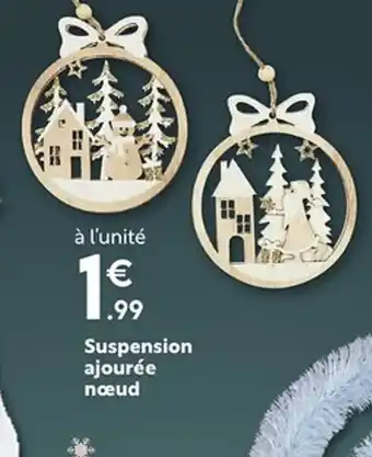Maxi Bazar Suspension ajourée nœud offre