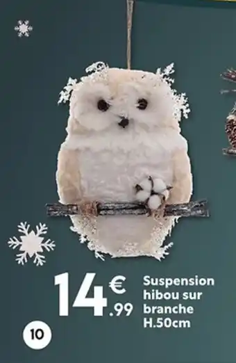 Maxi Bazar Suspension hibou sur branche offre