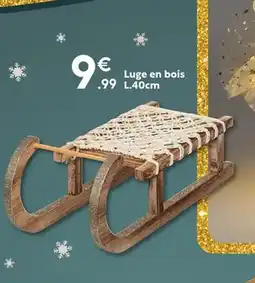 Maxi Bazar Luge en bois offre