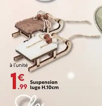 Maxi Bazar Suspension luge offre