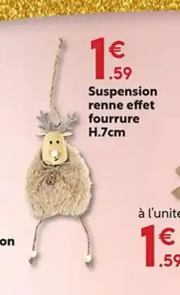 Maxi Bazar Suspension renne effet fourrure offre