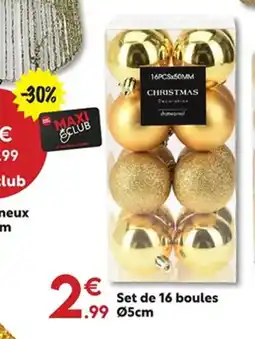 Maxi Bazar Set de 16 boules offre