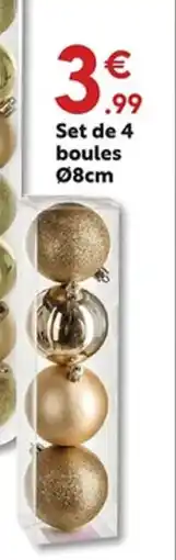 Maxi Bazar Set de 4 boules offre