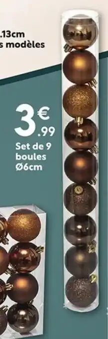 Maxi Bazar Set de 9 boules offre