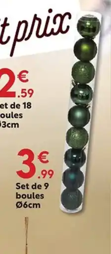Maxi Bazar Set de 9 boules offre