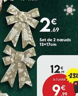 Maxi Bazar Set de 2 nœuds offre