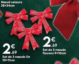 Maxi Bazar Set de 3 nœuds flocons offre