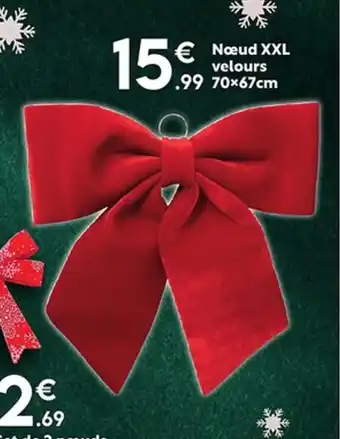 Maxi Bazar Noeud XXL velours offre