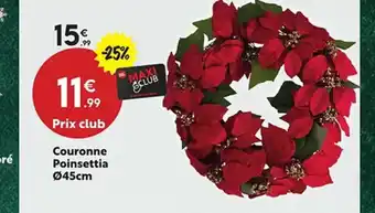 Maxi Bazar Couronne Poinsettia offre